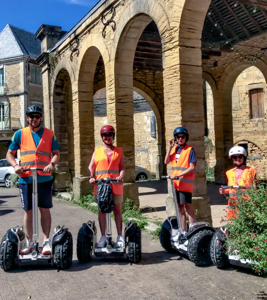 Gyropode en famille à Salignac entre Sarlat et Souillac